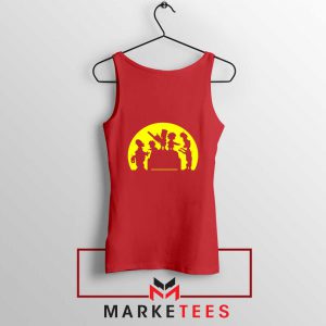 Doh Zombies Simpsons Red Tank Top