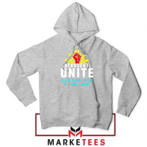 Introverts Unite Separately Sport Grey Hoodie