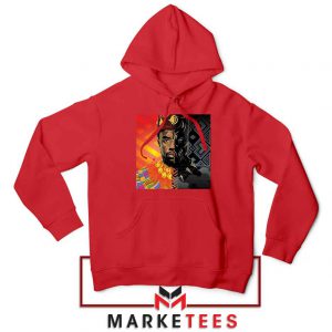 Man Of Wakanda Red Hoodie