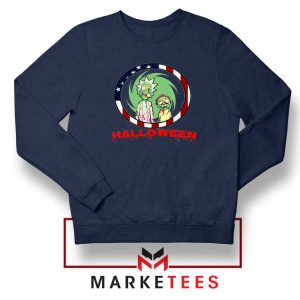 Morty Halloween Navy Blue Sweatshirt