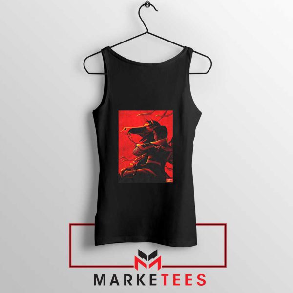 Mulan Desgin Poster Black Tank Top