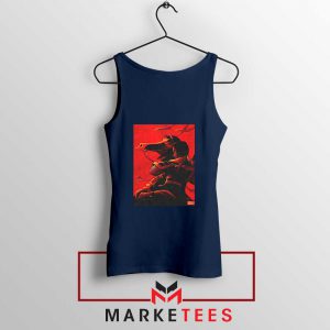 Mulan Desgin Poster Navy Blue Tank Top