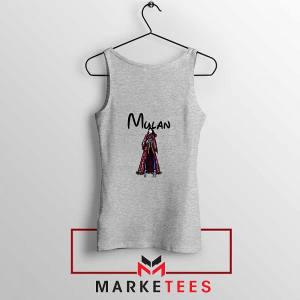 Mulan Princess Sport Grey Tank Top