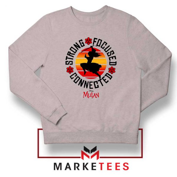 Strong Focused Connected Sport Grey Sweatshirt