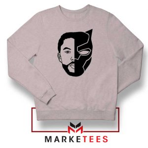 TChalla Face Silhouette Sport Grey Sweatshirt