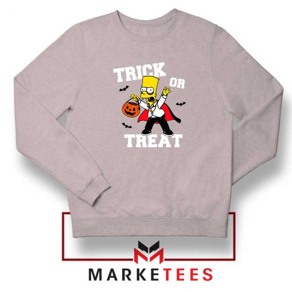 Trick Or Treat Bart Sport Grey Sweatshirt