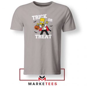 Trick Or Treat Bart Sport Grey Tshirt