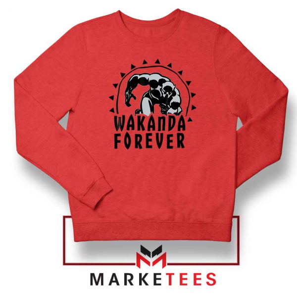 Wakanda Forever Movie Red Sweatshirt