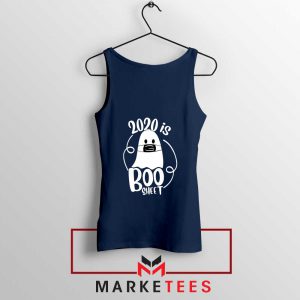 2020 Is Boo navy blue Sheet Tank Top Best Funny