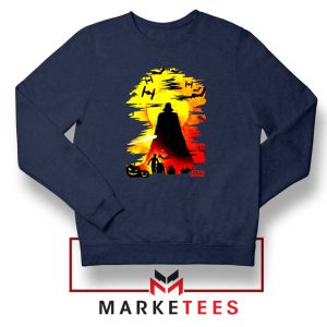 Darth Vader Silhouette Navy Blue Sweatshirt