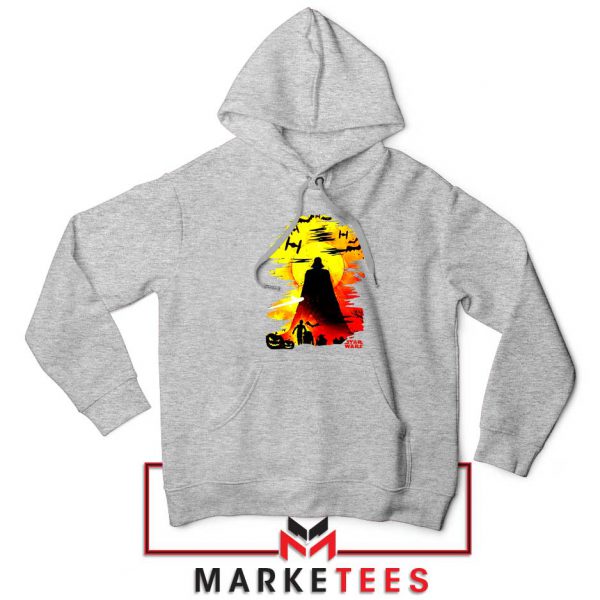 Darth Vader Silhouette Sport Grey Hoodie