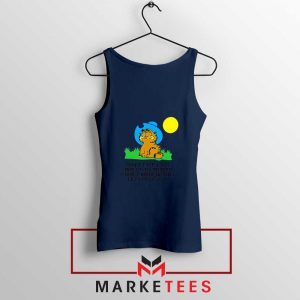 Garfield Cowboy Navy Blue Tank Top