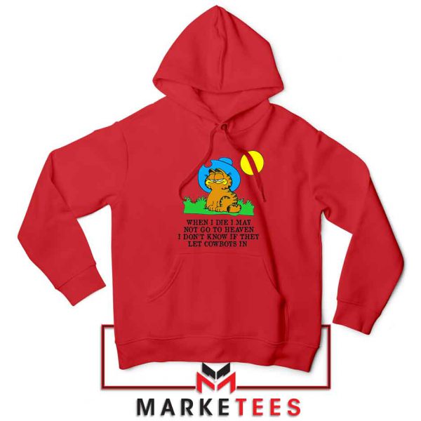 Garfield Cowboy Red Hoodie