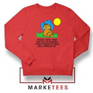 Garfield Cowboy Red Sweatshirt