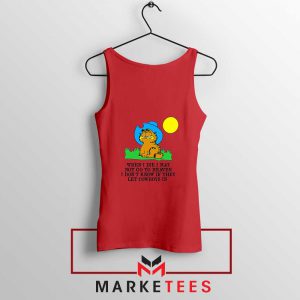 Garfield Cowboy Red Tank Top