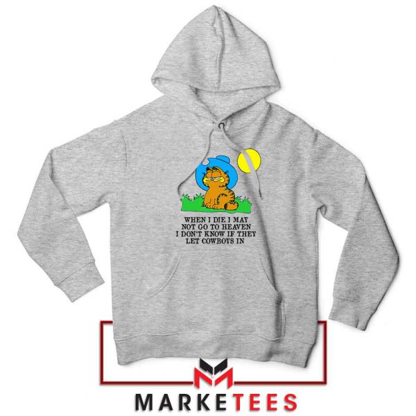 Garfield Cowboy Sport Grey Hoodie