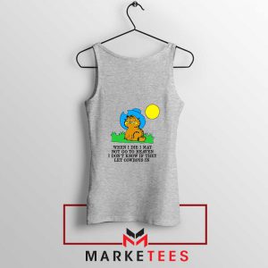 Garfield Cowboy Sport Grey Tank Top