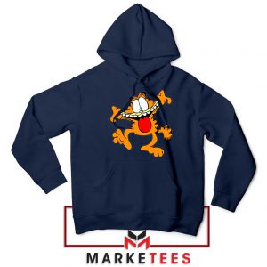 Garfield Cute Navy Blue Hoodie