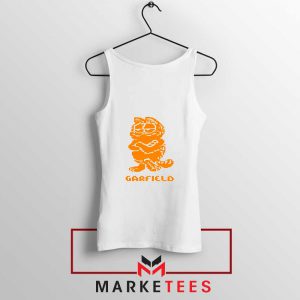 Garfield The Cat White Tank Top