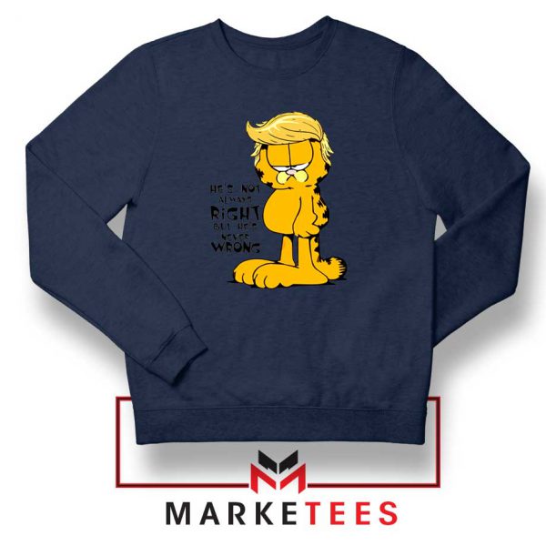 Garfield Trump Navy Blue Sweatshirt