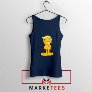 Garfield Trump Navy Blue Tank Top