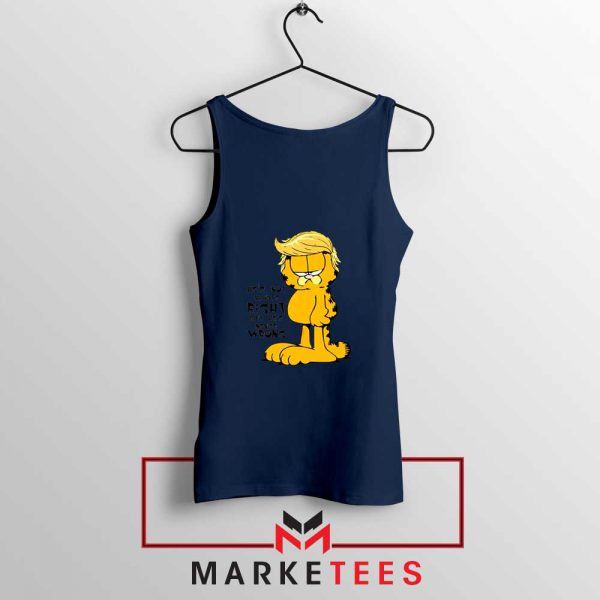 Garfield Trump Navy Blue Tank Top