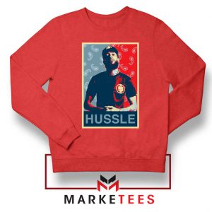 Hussle Rapper Red Sweatshirt