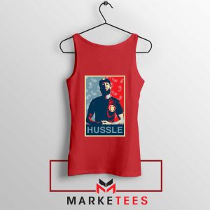 Hussle Rapper Red Tank Top