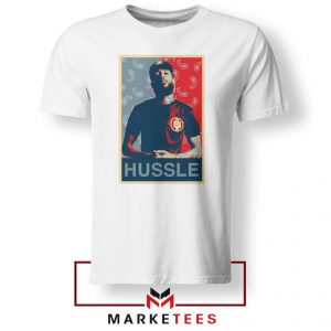 Hussle Rapper White Tshirt