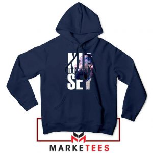 NIP Hussle Sey Navy Blue Hoodie