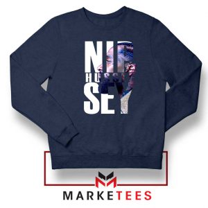 NIP Hussle Sey Navy Blue Sweatshirt