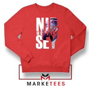 NIP Hussle Sey Red Sweatshirt