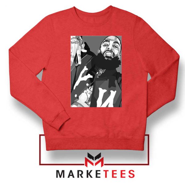 Nipsey Hussle Hip Hop Red Sweatshirt