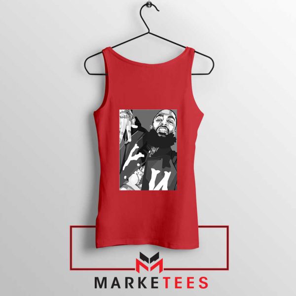 Nipsey Hussle Hip Hop Red Tank Top