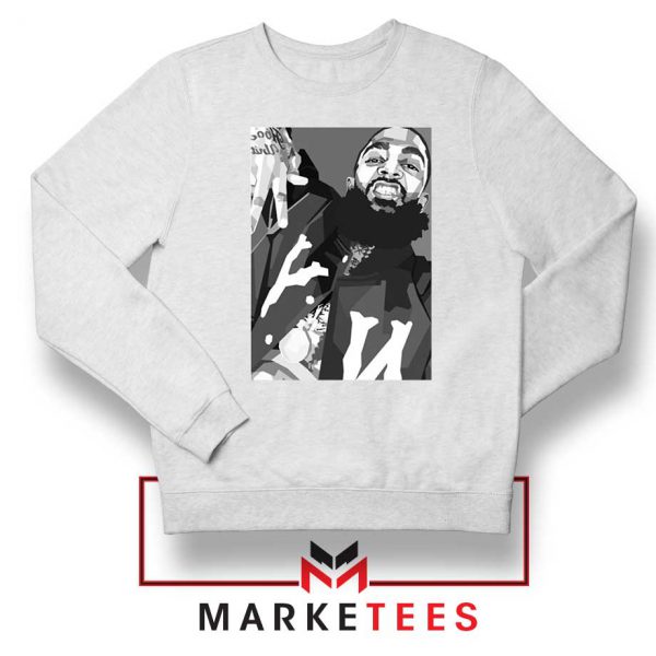 Nipsey Hussle Hip Hop White Sweatshirt