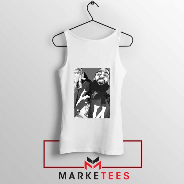 Nipsey Hussle Hip Hop White Tank Top