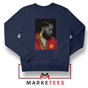 Nipsey Hussle Navy Blue Sweatshirt