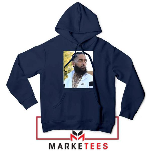 Nipsey Hussle Puma Navy Blue Hoodie