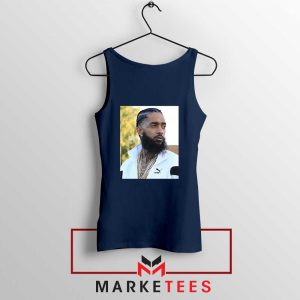 Nipsey Hussle Puma Navy Blue Tank Top