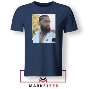 Nipsey Hussle Puma Navy Blue Tshirt