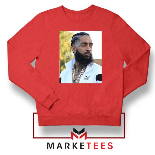 Nipsey Hussle Puma Red Sweatshirt