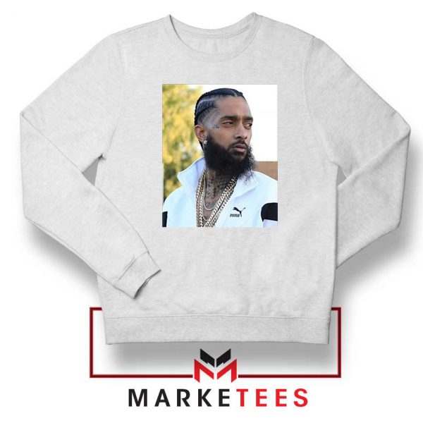 Nipsey Hussle Puma White Sweatshirt