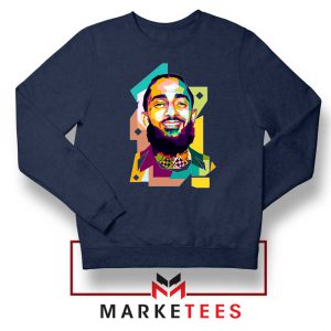 Nipsey Hussle RIP Raper Navy Blue Sweatshirt