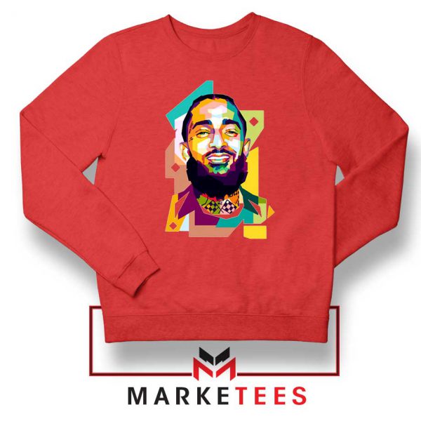 Nipsey Hussle RIP Raper Red Sweatshirt