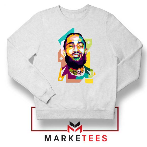 Nipsey Hussle RIP Raper White Sweatshirt