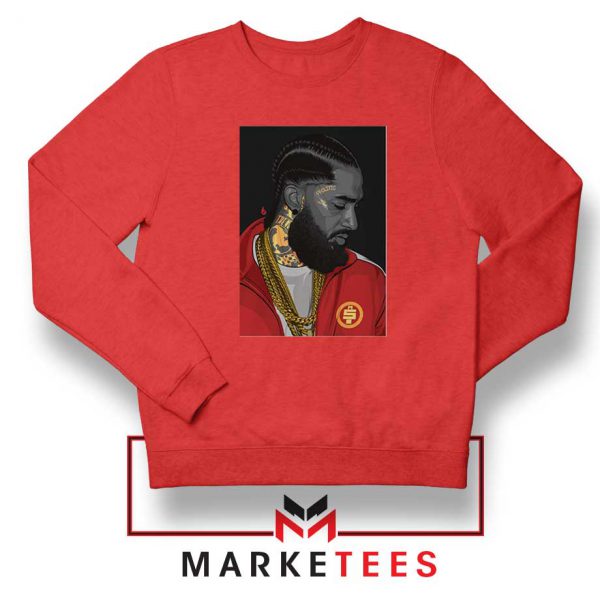 Nipsey Hussle Red Sweatshirt