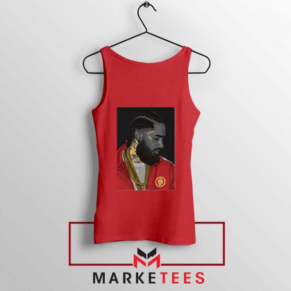 Nipsey Hussle Red Tank Top