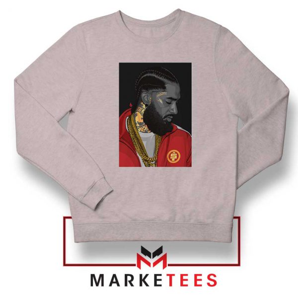 Nipsey Hussle Sport Grey Sweatshirt