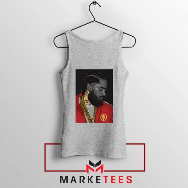 Nipsey Hussle Sport Grey Tank Top