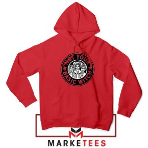 Not Your Basic Witch Red Hoodie